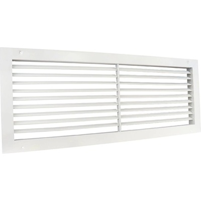 Dalap Бяла метална вентилационна решетка Dalap GMAS с регулируеми жалузи 600x200 мм (1055)