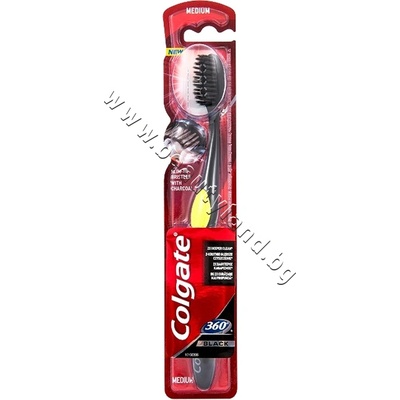 Colgate Четка за зъби Colgate 360° Black Toothbrush, p/n CO-1033856 - Четка за зъби в черен цвят (CO-1033856)