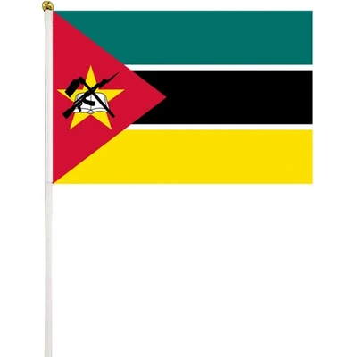 Vlajka Mozambik 14 x 21 cm na plastovej tyčke