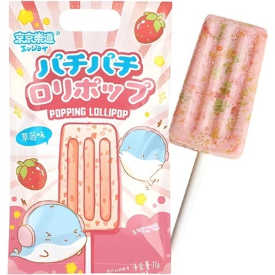 Ennjoi Strawberry Popping Lollipop 72 g