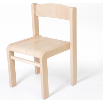 Hajdalánek Dětská židle Luca s tvarovanou opěrkou zad buk 26 cm