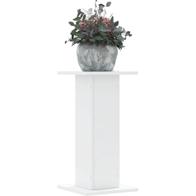 vidaXL Стойки за растения 2 бр бели 30x30x60 см инженерно дърво (3307855)