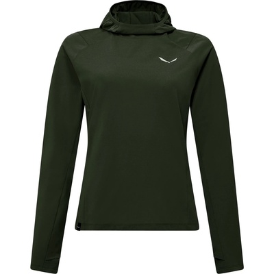 Salewa Дамски поларен пуловер Salewa Women's Puez Sun Hoodie Fleece jumper - Dark Olive - размер 34 (EU) (105-6130-0312)