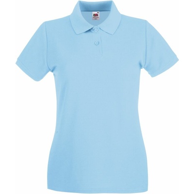 Fruit Of The Loom Lady-fit Premium Polo nebesky modrá