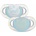 Bebeconfort Силиконови залъгалки Bebe Confort - Dental Safe, 2 броя, 6-18м, Take me moon (3104201580)