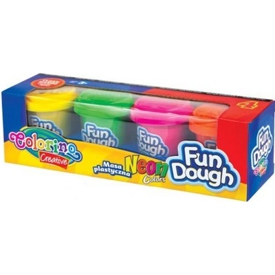 Colorino Kids farebná plastelína 4 farby Neon