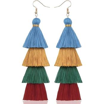 HARAHU Обици qu-32599 - Многоцветен kp32599 (qu-32599)