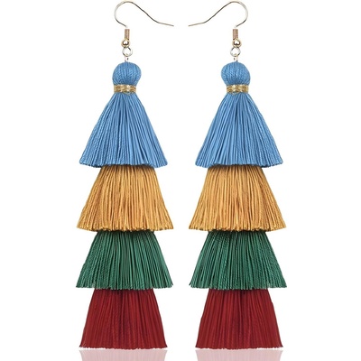 HARAHU Обици qu-32599 - Многоцветен kp32599 (qu-32599)