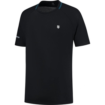K Swiss Тениска K Swiss Men's Hypercourt Short-Sleeve Performance T-Shirt - Jet Black