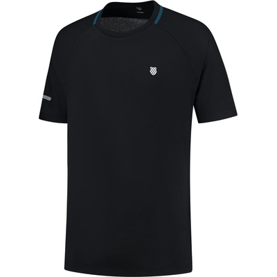 K Swiss Тениска K Swiss Men's Hypercourt Short-Sleeve Performance T-Shirt - Jet Black