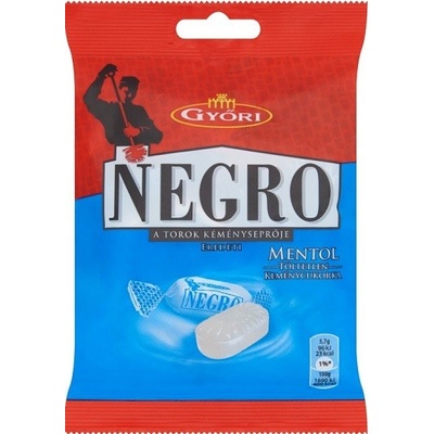 Győri Negro Originál Mentolové tvrdé bonbóny neplněné 79 g