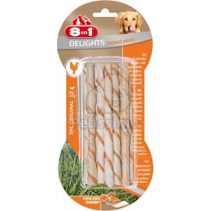 8in1 Delights Chicken усукани пръчици за дъвчене 10 бр