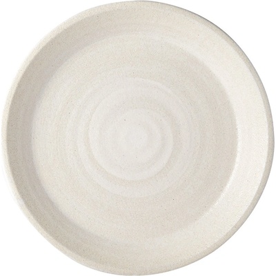MIJ Jídelní talíř RECYCLED WHITE SAND 27,5 cm s vysokým okrajem white sand