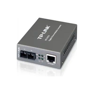 TP-Link Конвертор TP-LINK MC210CS, 1000Mbps RJ45 към 1000Mbps SM SC влакно, 15km (MC210CS)