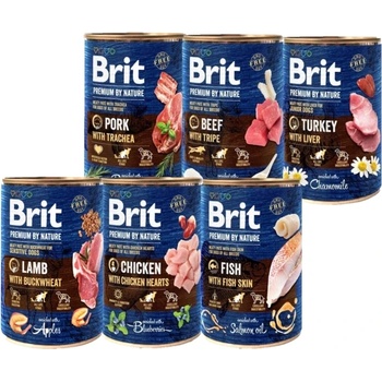 Brit Premium by Nature MIX 6x400г