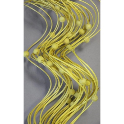 Curly ting dřevěný korálek 80cm sv.žlutá
