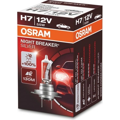H7 OSRAM Night Breaker Silver +100% 1ks (1679)