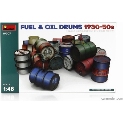 Miniart Accessories Fuel And Oil Drums 1930-50s 1:48