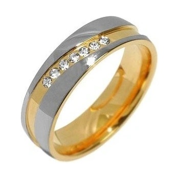 SILVEGO Snubný oceľový prsteň pre mužov Mariage RRC2050-M