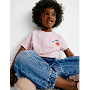 Marks & Spencer Карго дънки с маншети (2-8 години) Marks & Spencer в тъмносиньо Marks & Spencer | Sin | Момичешки | 5-6 години