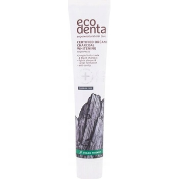 Ecodenta Certified Organic Charcoal Whitening Toothpaste bieliaca čierna zubná pasta s plodmi džungle 75 ml