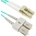 Conneu LC-SC дуплексна пач корда, мултимод OM3, 3 мм. , аква, Conneu (0.50 м) (CNFJ-LCSCOM3DAQ3mm-0.5)