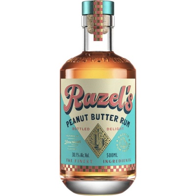 RAZEL'S PEANUT RUM 38,1% 0,5 l (holá láhev)