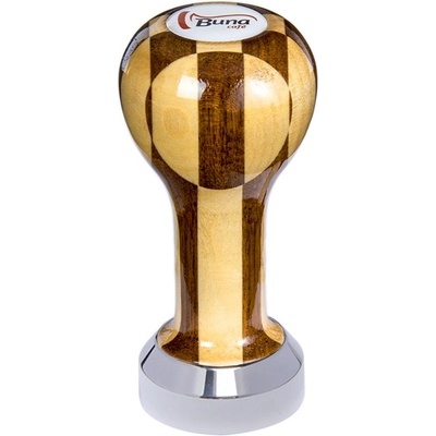Buna Café tamper lak šachovnica, SP, nerez lesk, plochý 41 mm
