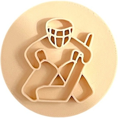 TVOŘÍTKO Hokejový brankář Rozměr: 7 cm, + Vykrajovátko: Ne