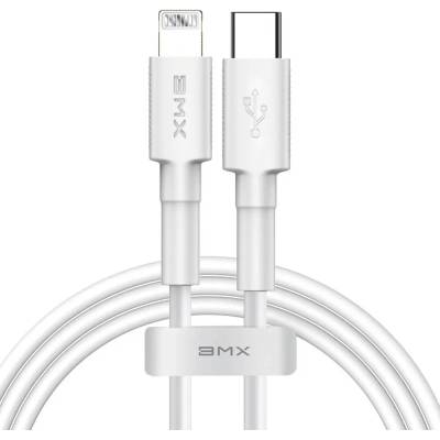 Baseus BMX Mini USB-C to Lightning Cable PD 18W - MFI сертифициран USB-C към Lightning кабел за Apple устройства с Lightning порт (180 см) (бял)