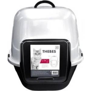 Mpets Thebes Cat Litter Box - Закрита Котешка Тоалетна с активен въглен - 62x53x58 cm, Белгия - 20100701