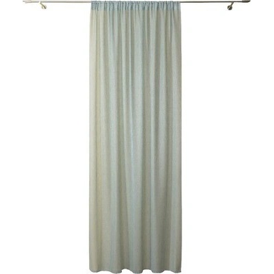 Záclona s riasiacou páskou Solevito Odeon modrá 400x245cm