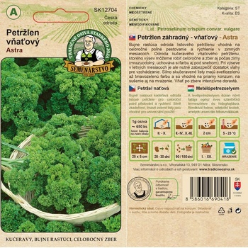 Petržlen vňaťový ASTRA 2g Tradičné osivá TS-SK12704