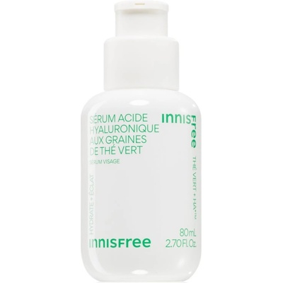 Innisfree Green Tea Seed Hyaluronic Serum успокояващ серум за лице за освежаване и хидратация 80ml