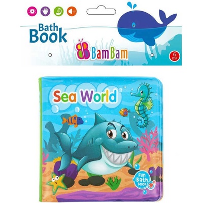 BAM BAM Baby knížka mořský svět pískací do vany na koupání pro miminko et432483