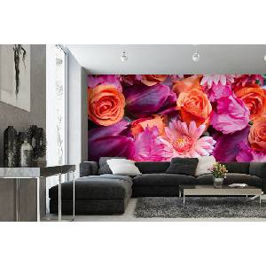 DIMEX ART Самозалепваща се флизелинова фототапета красиви цветя 375 x 250 см