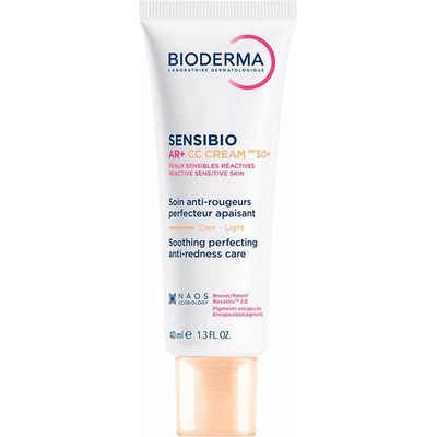 Bioderma Sensibio AR+ CC Krém na citlivou pleť se sklonem k začervenání SPF50+, 40 ml