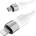 AVAX CB315 GLOWY 2 м 27W USB-C - Lightning бял кабел за бързо зареждане AVAX_CB315 (AVAX_CB315)