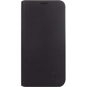 JT BERLIN Folio Case - хоризонтален кожен (веган кожа) калъф тип портфейл за Huawei Mate 10 lite (черен)