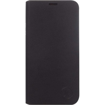 JT BERLIN Folio Case - хоризонтален кожен (веган кожа) калъф тип портфейл за Huawei Mate 10 lite (черен)