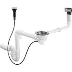 Hansgrohe D16 11 автоматичен сифон за гранитна мивка с едно легло (43937000) Мивка за вграждане
