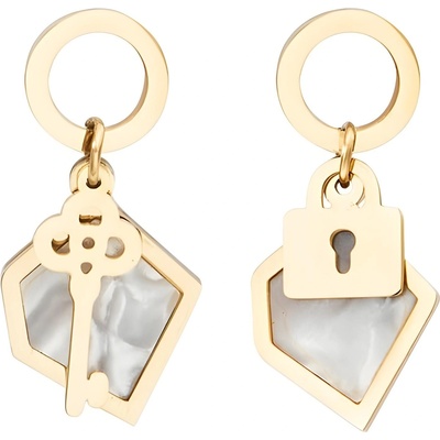 HARAHU Обеци ke-21235 - Златна / Сива kp21235 (ke-21235)