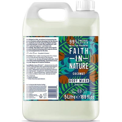 Faith in Nature přírodní sprchový gel BIO Kokos 5 l