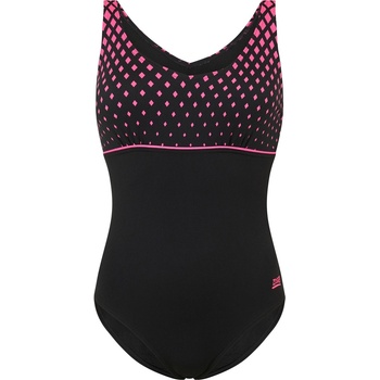 Zoggs Diamond V Neck Clipback Womens - Black