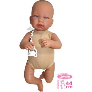 Llorens 844P NEW BORN 2 в 1 - реалистична кукла бебе със звуци и меко текстилно тяло (4-844P)
