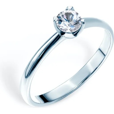 SAVICKI Годежен пръстен Solitaire: два цвята злато. бял сапфир