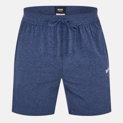 Boss Поларени къси панталони Boss Men's Rise Relaxed Fit Fleece Jogger Shorts - Navy Marl 460