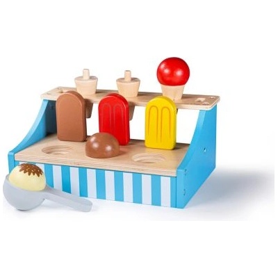 Bigjigs Toys - Дървена стойка със сладолед (BJ020)