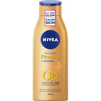 Nivea Q10 Plus Firming + Bronze tělové mléko 400 ml