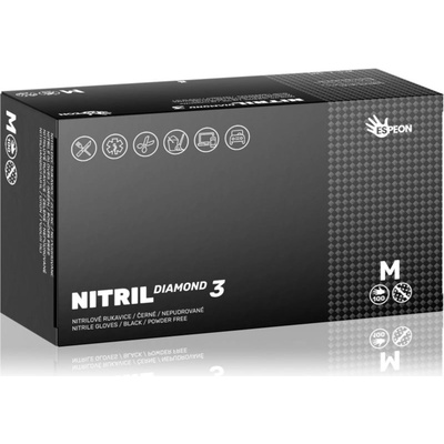 Espeon Gloves Diamond3 нитрилни ръкавици без пудра размер M 2x50 бр